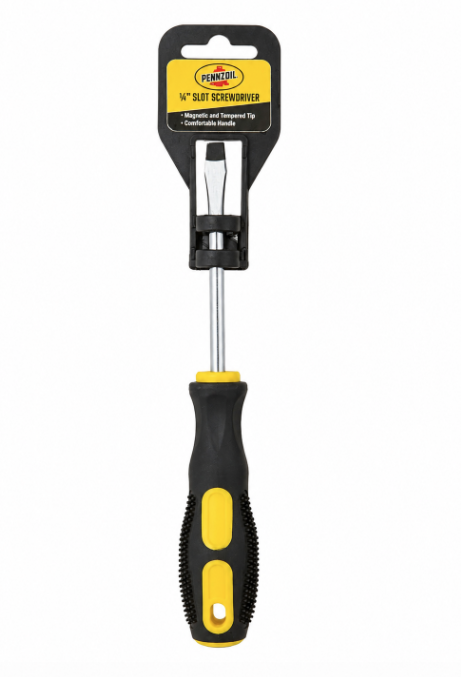 Pennzoil Flat Head Screw Driver 1/4" 12 to Count