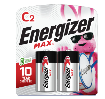 Energizer C Batteries (2-Pack) 12/2