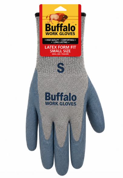 Buffalo Latex Coated Small Gloves #2100
