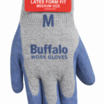 Buffalo Latex Coated Medium Gloves #2250