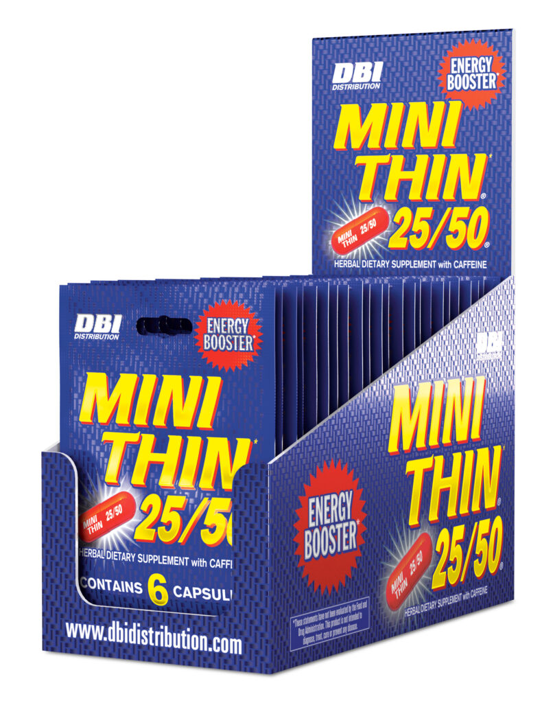 DBI Mini Thin 25/50 24 Packs of 6 Capsules
