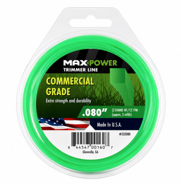 Square Trimmer Line .80" x 40' 10's