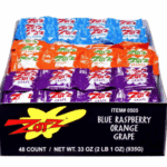 Zotz Candy- Blue Raspberry, Orange, Grape 48's