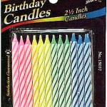 Striped Birthday Candles