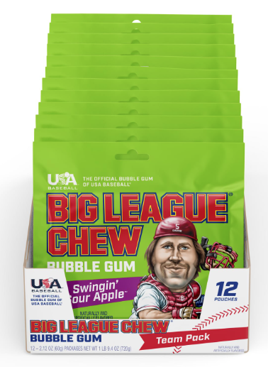 Big League Chew Swingin' Sour Apple 12's