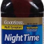 Good Sense Night Time Cold and Flu Liquid 8 OZ Cherry (Vick's NyQuil)