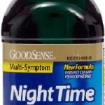 Good Sense Night Time Cold and Flu Liquid 8 OZ Regular (Vick's NyQuil)