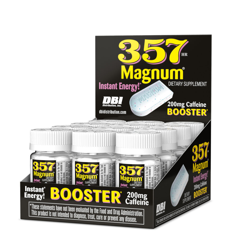 357 Magnum Caffeine Tablets 36 Count Bottle