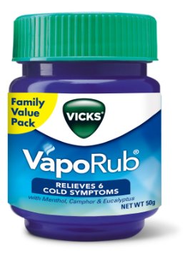 vicks vaporub nasal fungus congestion ointment cough toenail blocked headache 50g cold vaporize 4x 50gm cruelty relieves vaporiz restauro 2cv