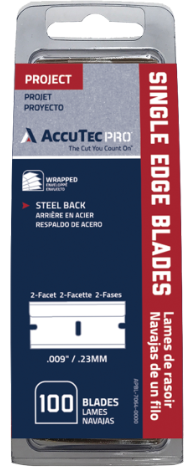 AccuTec Pro Single Edge Razor Blades 100's