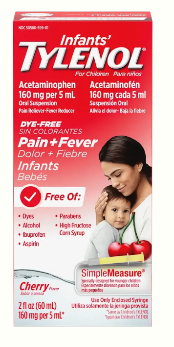 Tylenol Suspension Drops Cherry
