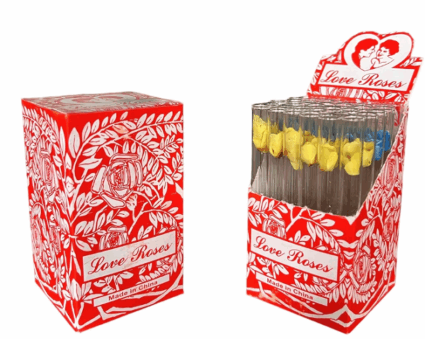 Mini Love Rose in Glass 36's