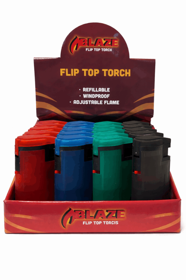 Blaze Jet Torch Flip Top Lighter 20's