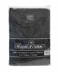 Royal Black Crew Neck T Shirt 4XL