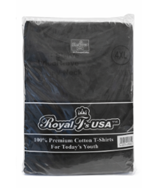 Royal Black Crew Neck T Shirt 4XL