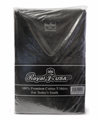 Royal Black V Neck T Shirt XL