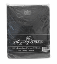 Royal Black V Neck T Shirt 4XL