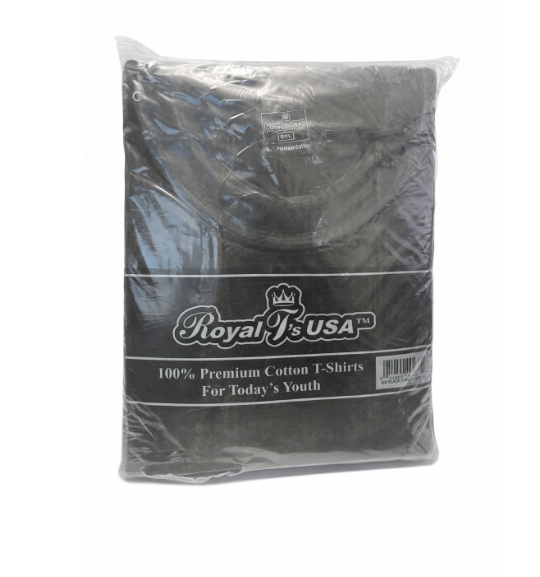 Royal Black Crew Neck T Shirt 5XL