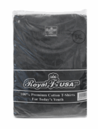 Royal Black V Neck T Shirt 6XL