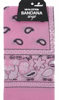 Hang Tab Bandanna Pink