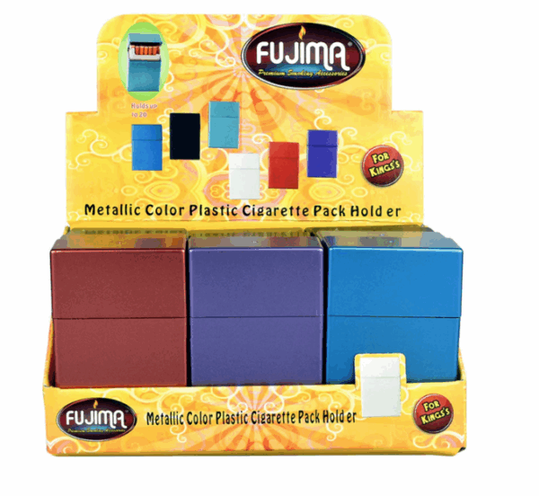 100's Cigarette Case Flip Top Metallic 12's #CH22M