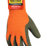 Buffalo Hi-Vis Orange Insulated with Brown Smooth "Sandy" Latex Gloves #2800