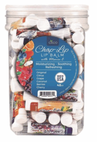 CHAP LIP 48 COUNT JAR, ASSORTED LIP BALM