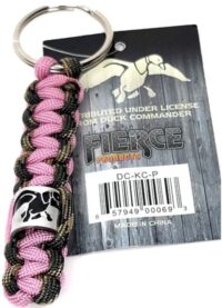 DUCK COMM BRAID KEY CHAIN PINK 12S